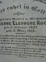 Record image of Johanne Eleonore Koch (geb. Boehm)
