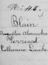 Record image of Catherine Louise BLAIN (born PERRICAT)