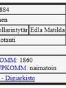 Record image of Edla Matilda Salin (o.s. Pakalin)