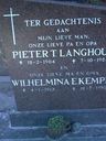 Record image of Wilhelmina E. Langhout (geboren Kemper)