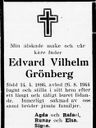 Record image of Edvard Vilhelm Grönberg