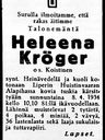 Record image of Leena Kaisa Matintytär Kröger (born Koistinen)