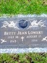 Record image of Betty Jean Chong (born Lowery)