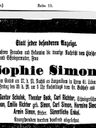 Record image of Sophie "Sofie" Simon (geb. Mandelbaum)