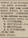 Record image of Alida Elisabeth Ouwerkerk (geboren Arbou)