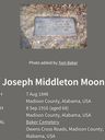Record image of Joseph Middleton Moon