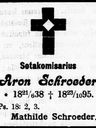 Record image of Aron Aroninpoika (Aron Aronsson) Schroeder