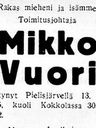 Record image of Mikko Matinpoika Vuori