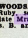 Record image of Ruby Wood (born Sturgess)