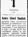 Record image of Anders Edvard Stenbäck
