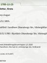 Record image of Maria Carlsson (born Persdotter)