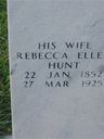Record image of Rebecca Ellen Wallace (born Hunt)
