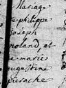 Record image of Marie Agustine NOLAND (born PIERACHE)