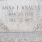 Record image of Anna Florence Knauss (geb. Huth)