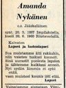 Record image of Leena Heikintytär Hyvönen (born Jääskeläinen)