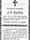 Record image of Johan Fritiof Salomonsson Marttila
