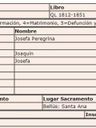 Record image of Josefa Peregrina Garcia (nacida Perez Vila)