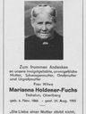 Record image of Marie ANNA "Marianna" Holdener (geb. Fuchs)