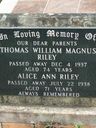 Record image of Thomas William Magnus Riley