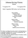 Record image of Johanna Hoving (geboren Vleems)