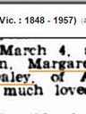 Record image of Margaret Daley (born McNamara)