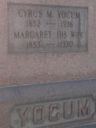 Record image of Margaret Lucetta Yocum (born Culp)