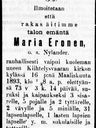 Record image of Maria Jaakontytär Eronen (o.s. Nylander)