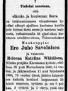 Record image of Erik Johan Eriksson Savolainen