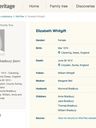 Record image of Elizabeth Coles / Bradbury / Gil (born Whitgift)