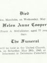 Record image of Helen (Nellie/Ellen) Ann McAllister (born Cooper)