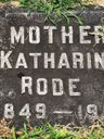 Record image of Maria Catharine  "Kate" Rode (o.s. Berend)
