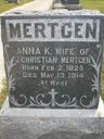 Record image of Anna Catherina Mertgen (born Runkel)