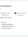 Record image of Anna Nilsson (o.s. Eskilsdotter)