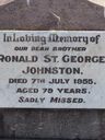 Record image of Ronald Saint George JOHNSTON