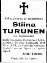 Record image of Tiina Simontytär Turunen (born Kainulainen)
