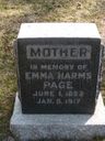 Record image of Emma Page (født Harms)