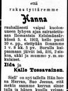 Record image of Johanna Tossavainen