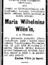 Record image of Maria Wilhelmina Blomster