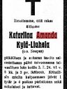 Record image of Caisa Amanda Isacsdotter "Isokahari" Kylä-Liuhala (born Soupas)