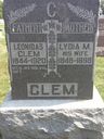 Record image of Lydia Margaret Clem (born Miller)