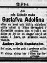 Record image of Gustava Adolfina Sundström (o.s. Strömberg)