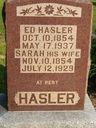 Record image of Sarah Hasler (born Chaney)