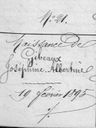 Joséphine Albertine GIBEAUX