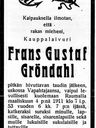 Record image of Frans Gustav Gröndahl