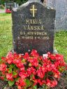 Record image of Maria Erkintytär Vänskä (o.s. Hirvonen)