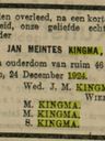 Record image of Jan Meintes Kingma