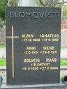 Record image of Anni Irene Blomqvist (born Sundström)