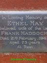 Record image of Ethel May Maddock (born Ward)