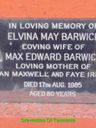 Record image of Elvina May (Elvie) BARWICK (born Maddock)