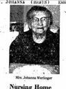 Record image of Johanna Werlinger geb Braun
